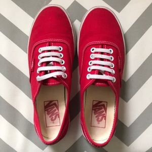 Red Vans Size 5.5